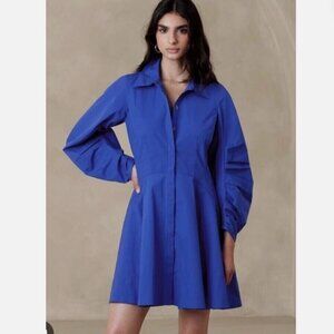 Banana Republic Paxton Poplin Mini Dress Size M